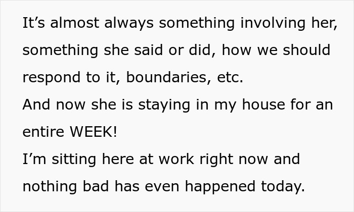 Woman Starts Getting Anxiety Before Insufferable MIL Even Arrives And It Wasn’t For Nothing Woman Starts Getting Anxiety Before Insufferable MIL Even Arrives And It Wasn’t For Nothing