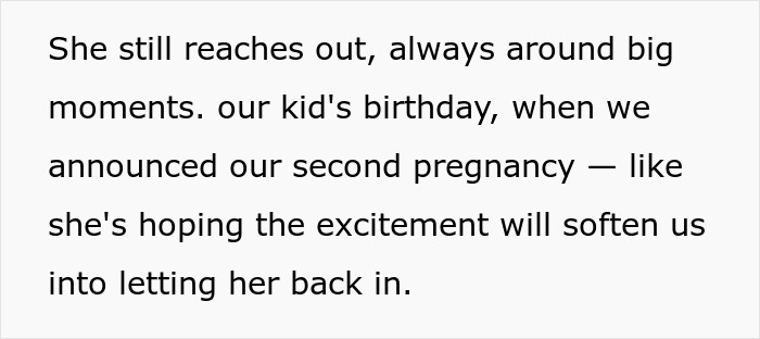 Text describing how MIL tries to reach out to grandkids' parents after being cut off. Text describing how MIL tries to reach out to grandkids' parents after being cut off.