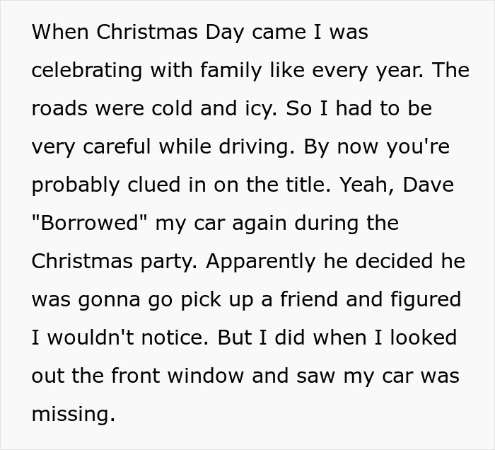 Man Steals Brother’s Car On Christmas, Crashes It In A Ditch And Gets Taken Away In Cuffs Man Steals Brother’s Car On Christmas, Crashes It In A Ditch And Gets Taken Away In Cuffs