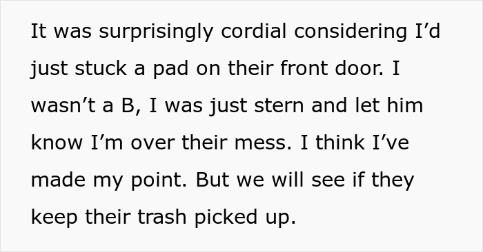 Woman Leaves A Nasty Surprise On Neighbors’ Door After They Refuse To Take Care Of Their Trash Woman Leaves A Nasty Surprise On Neighbors’ Door After They Refuse To Take Care Of Their Trash