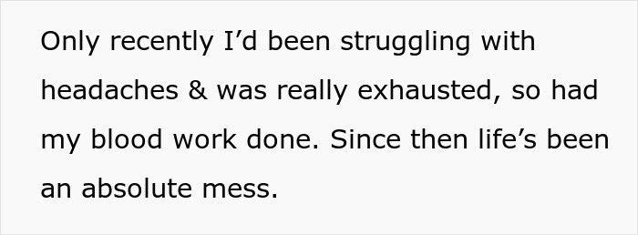 Text about recent headaches, exhaustion, and blood work during pregnancy Text about recent headaches, exhaustion, and blood work during pregnancy