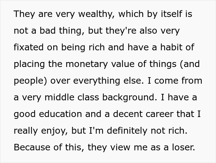 Guy Can't Handle Being With Girlfriend's Rich Family Who Thinks He's A Complete Loser