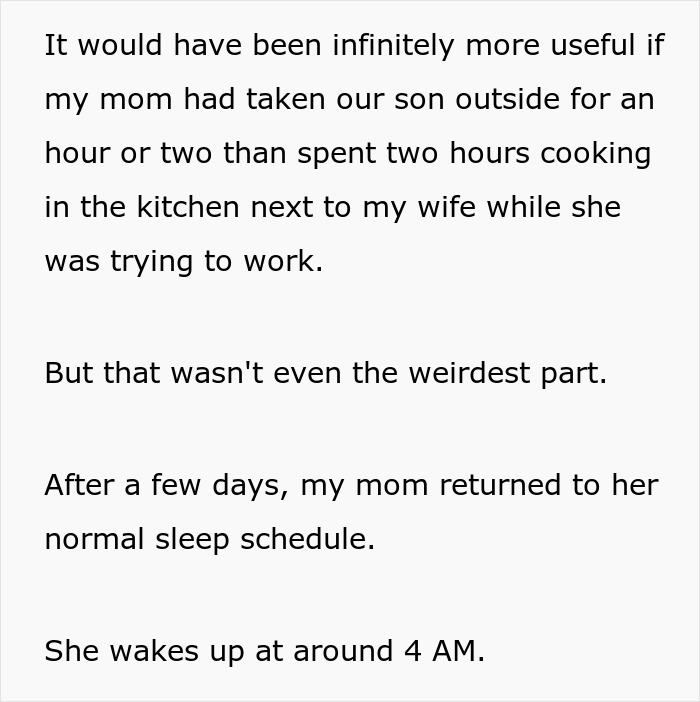 Mom Thinks Her Son And His Wife Should Live By Her Rules While She's Visiting Mom Thinks Her Son And His Wife Should Live By Her Rules While She's Visiting