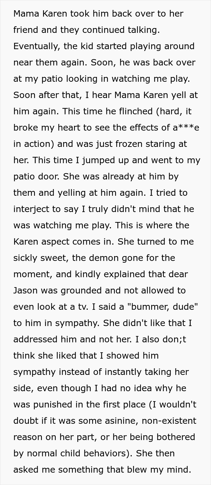 Entitled Woman Grounds 6YO Son, Demands Neighbor Turn Off Her TV So Kid Can't Secretly Watch It Entitled Woman Grounds 6YO Son, Demands Neighbor Turn Off Her TV So Kid Can't Secretly Watch It