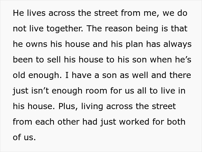 Details about the living arrangements of the girlfriend hurt by a guy who won't say I love you.