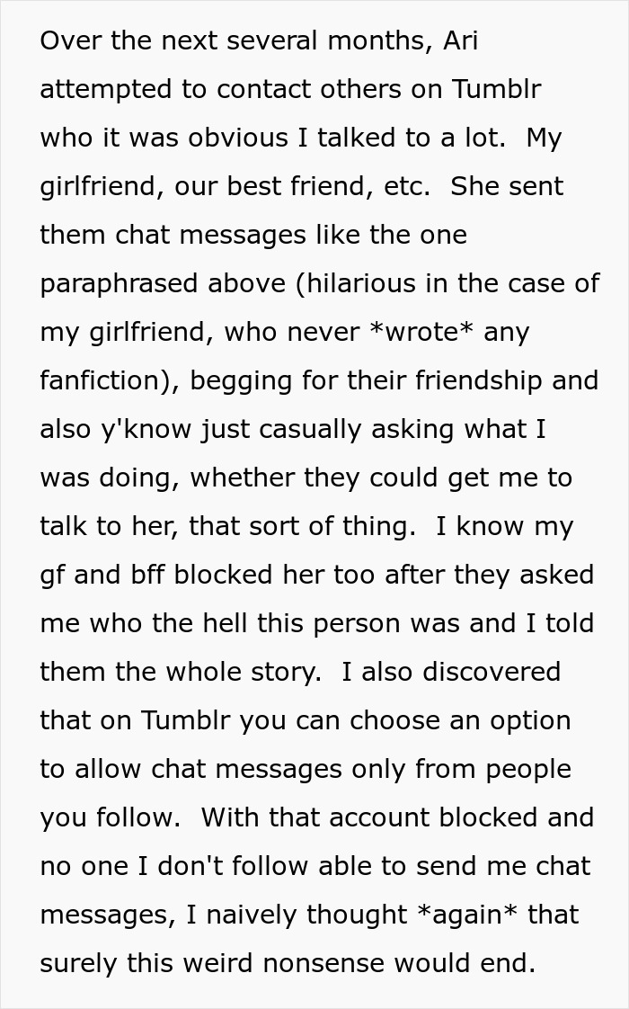 Online Stalker Freaks Out After Woman "Steals" Her Fictional Boyfriend Online Stalker Freaks Out After Woman "Steals" Her Fictional Boyfriend