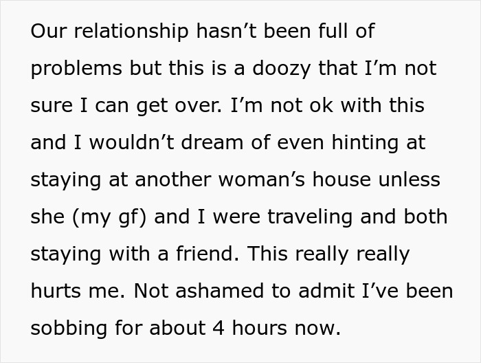 Man Asks Girlfriend Not To Stay The Night With Her Ex, Her Response Makes Him Rethink The Relationship Man Asks Girlfriend Not To Stay The Night With Her Ex, Her Response Makes Him Rethink The Relationship