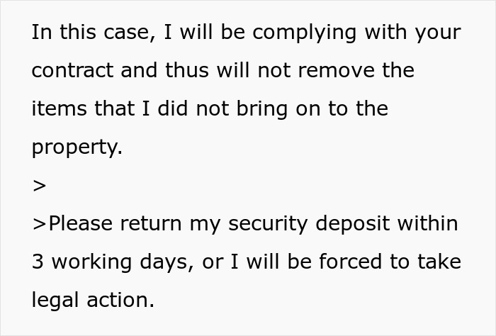 Email from man living in a pub demanding landlord return security deposit or face legal action. Email from man living in a pub demanding landlord return security deposit or face legal action.