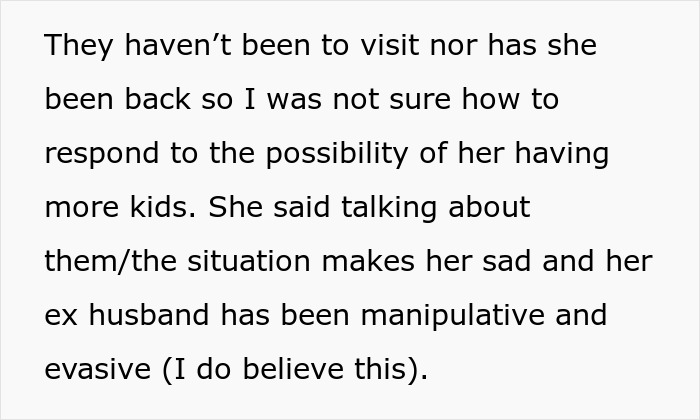 The mother's decision to pursue IVF and leave children causes outrage, further explored in the text. The mother's decision to pursue IVF and leave children causes outrage, further explored in the text.