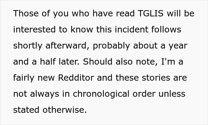 Text snippet discussing a Redditor's story and chronology, relevant to the family inheritance issue. Text snippet discussing a Redditor's story and chronology, relevant to the family inheritance issue.