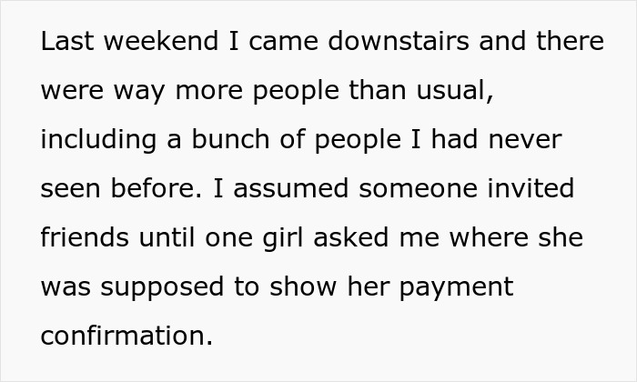 A text post discussing an unexpected crowd at a movie night A text post discussing an unexpected crowd at a movie night