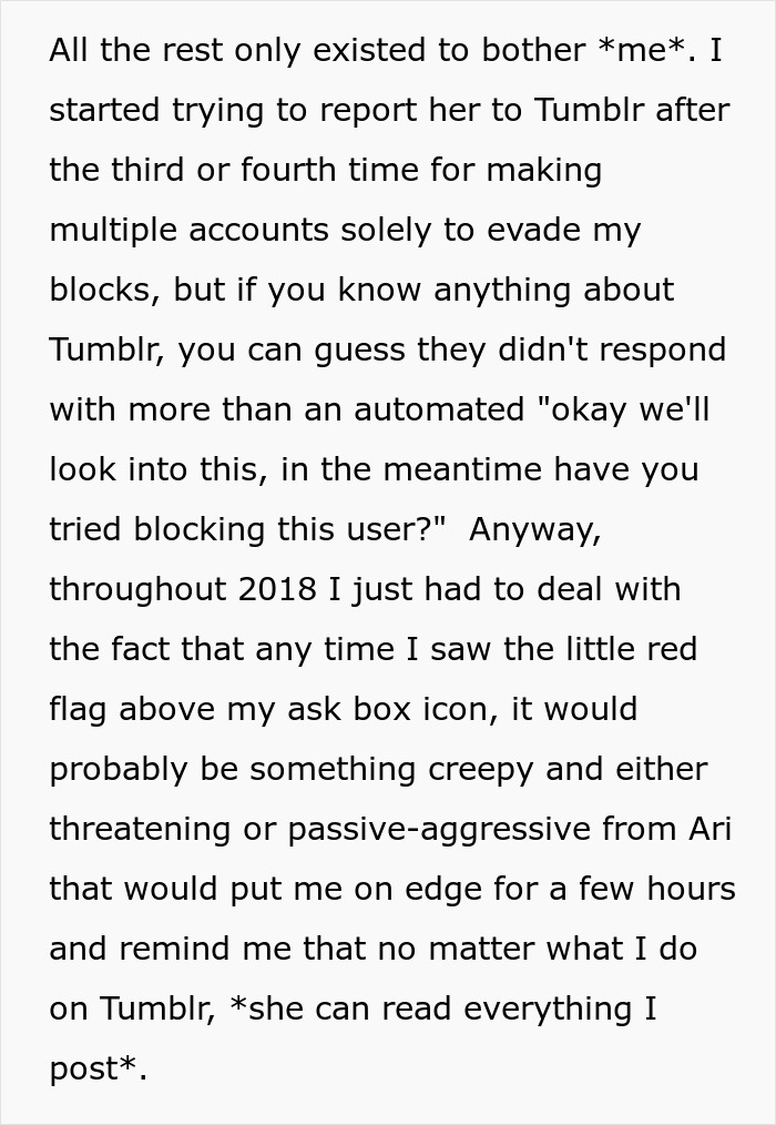Online Stalker Freaks Out After Woman "Steals" Her Fictional Boyfriend Online Stalker Freaks Out After Woman "Steals" Her Fictional Boyfriend