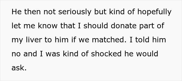 Guy Expects GF Of 8 Months To Donate Part Of Her Liver, Jokes He'll Marry Her Just To Get The Organ Guy Expects GF Of 8 Months To Donate Part Of Her Liver, Jokes He'll Marry Her Just To Get The Organ