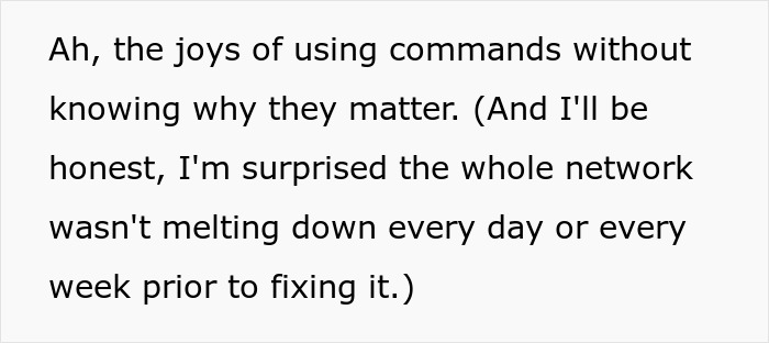 Guy Gets Exposed For A Bad Router Command And Makes Up A Cover Story Just To Be Exposed Again Guy Gets Exposed For A Bad Router Command And Makes Up A Cover Story Just To Be Exposed Again