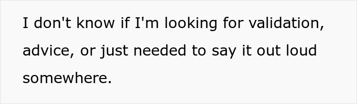 Screenshot of a user seeking validation and advice online regarding their MIL situation. Screenshot of a user seeking validation and advice online regarding their MIL situation.