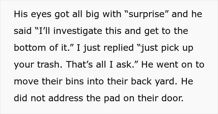 Woman Leaves A Nasty Surprise On Neighbors’ Door After They Refuse To Take Care Of Their Trash Woman Leaves A Nasty Surprise On Neighbors’ Door After They Refuse To Take Care Of Their Trash