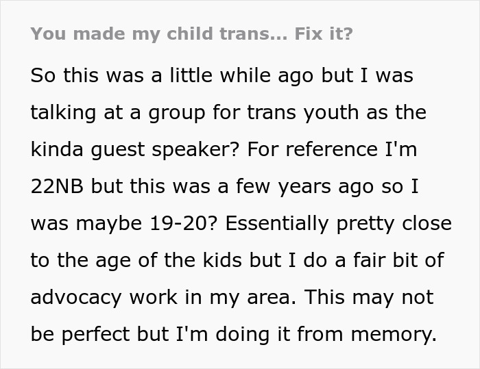 Dad Left Fuming And Demanding A Trans Group “Make His Daughter Better” Dad Left Fuming And Demanding A Trans Group “Make His Daughter Better”