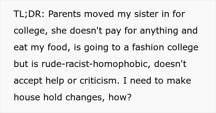 Sister's Entitlement Has No Limits, She Can't Believe Someone Actually Calls Her Out Sister's Entitlement Has No Limits, She Can't Believe Someone Actually Calls Her Out