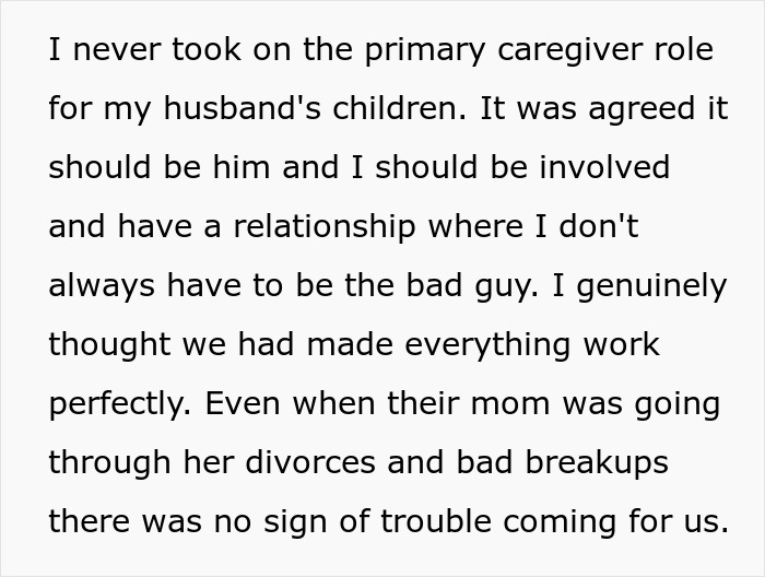Screenshot of a Reddit post explaining the dynamics of the family and a stepmom's role