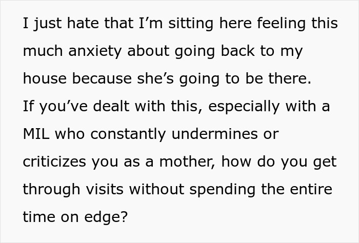 Woman Starts Getting Anxiety Before Insufferable MIL Even Arrives And It Wasn’t For Nothing Woman Starts Getting Anxiety Before Insufferable MIL Even Arrives And It Wasn’t For Nothing