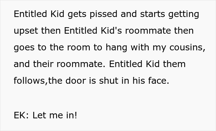 Description of Entitled Kid getting upset and excluded from group planning