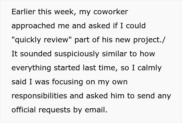 Man Takes Credit For Colleague’s Work And Gets Promoted, Then The Receipts Come Out Man Takes Credit For Colleague’s Work And Gets Promoted, Then The Receipts Come Out