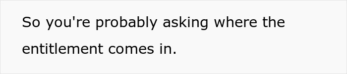 Text overlay: So you're probably asking where the entitlement comes in. This hints at the inheritance issue. Text overlay: So you're probably asking where the entitlement comes in. This hints at the inheritance issue.