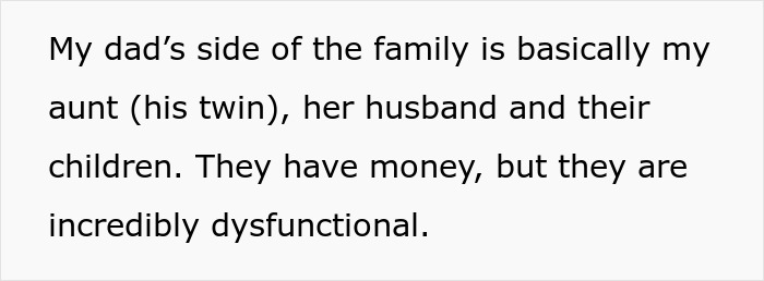 Woman Doesn't Want To Play "Big Happy Family," Demands Inheritance Be Divided Woman Doesn't Want To Play "Big Happy Family," Demands Inheritance Be Divided