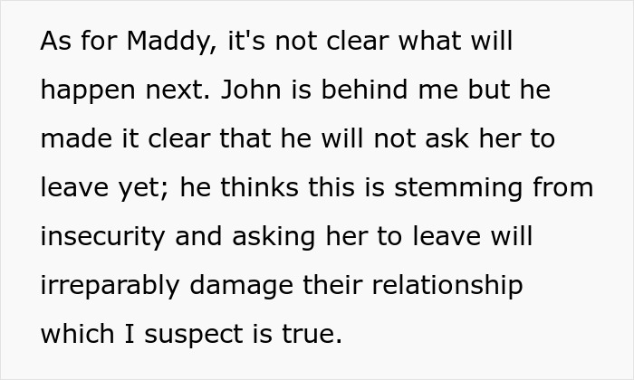Text revealing uncertainty about the adult stepdaughter's future after the woman finally snapped from years of insults. Text revealing uncertainty about the adult stepdaughter's future after the woman finally snapped from years of insults.