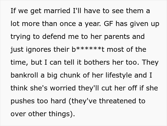 Guy Can't Handle Being With Girlfriend's Rich Family Who Thinks He's A Complete Loser