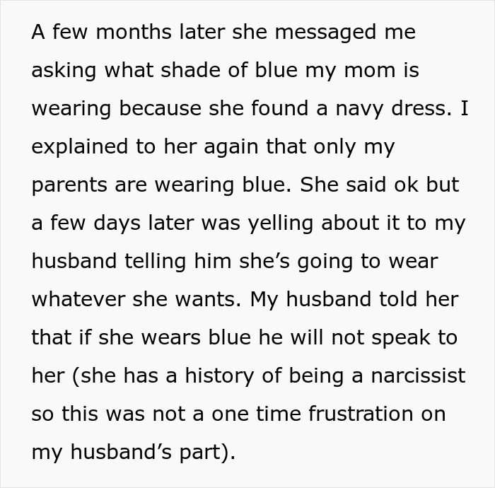 MIL Hides What She's Going To Wear To Wedding, Comes Out With Something Scandalous