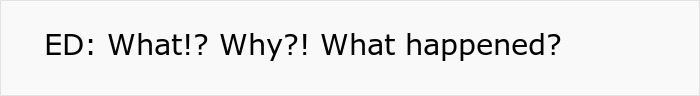 A woman ends a toxic relationship; her dad asks why. The image displays the text: ED: What!? Why?! What happened? A woman ends a toxic relationship; her dad asks why. The image displays the text: ED: What!? Why?! What happened?