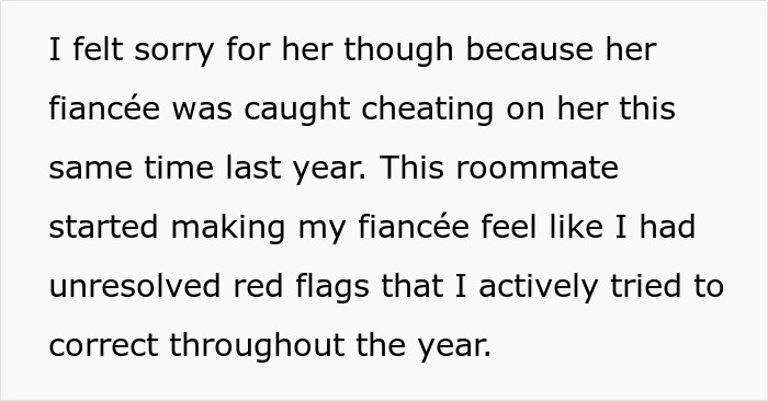 Text detailing how a man proposes to GF, roommate influence, and past cheating. Text detailing how a man proposes to GF, roommate influence, and past cheating.