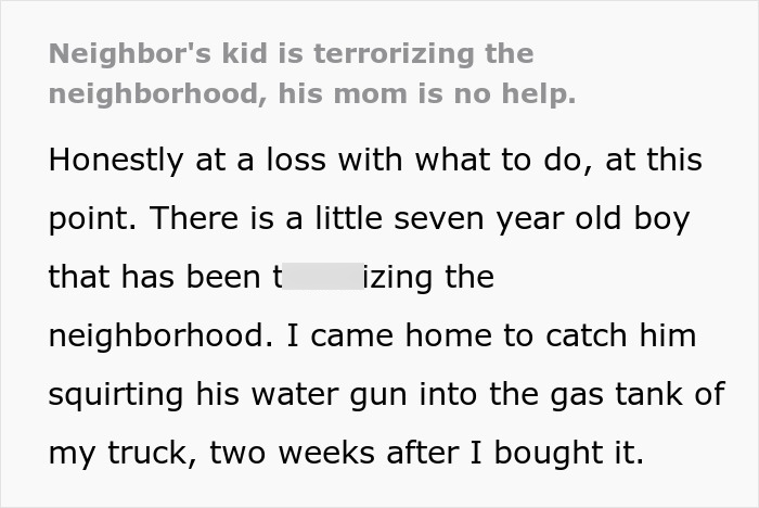 Mom Lets 7YO Run Amok Without Lifting A Finger, Neighbors Are Sick Of All The Harm The Kid Causes Mom Lets 7YO Run Amok Without Lifting A Finger, Neighbors Are Sick Of All The Harm The Kid Causes