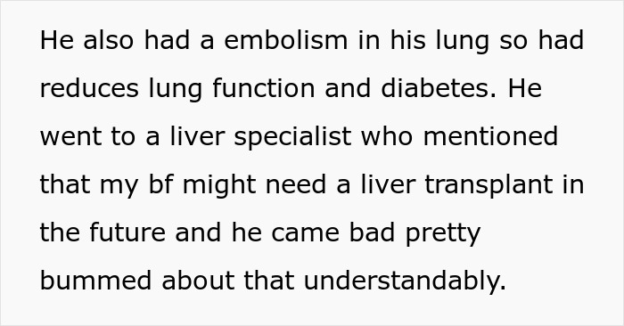 Guy Expects GF Of 8 Months To Donate Part Of Her Liver, Jokes He'll Marry Her Just To Get The Organ Guy Expects GF Of 8 Months To Donate Part Of Her Liver, Jokes He'll Marry Her Just To Get The Organ
