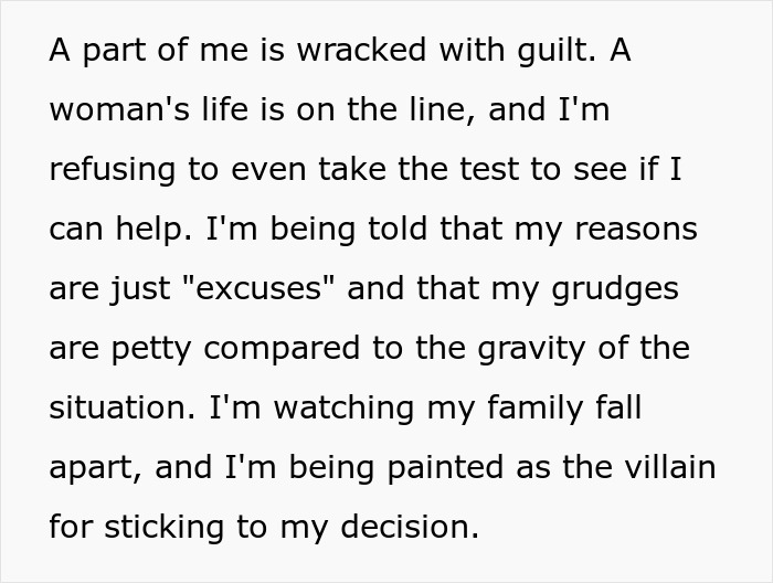 Woman Is Called A Monster For Refusing To Save Her Sister&rsquo;s Life, Starts Questioning Her Decision