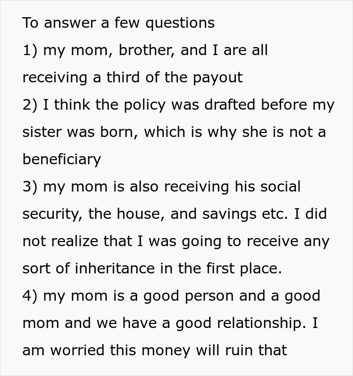 Mom Demands Kids Give Her Their Share Of The Inheritance, Doesn't Like Daughter's Response