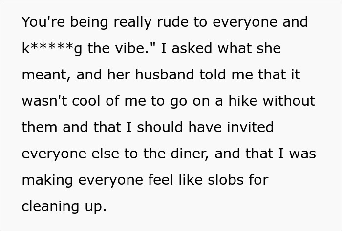 Woman Lies To Cover For Her Husband After Friends’ Cabin Trip Didn’t Go As He Expected Woman Lies To Cover For Her Husband After Friends’ Cabin Trip Didn’t Go As He Expected