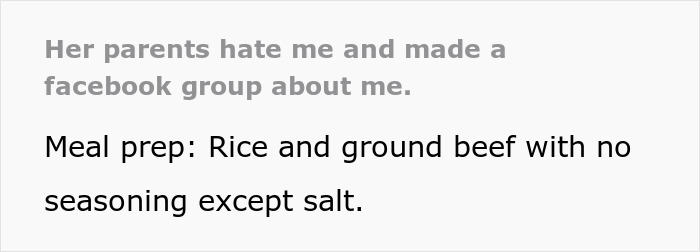 Screenshot of text about parents creating a Facebook group to ruin their daughter's boyfriend's reputation. Screenshot of text about parents creating a Facebook group to ruin their daughter's boyfriend's reputation.