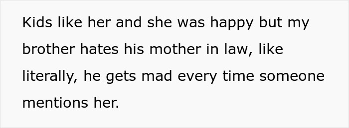 A black text graphic explaining how kids like the mother-in-law and family dynamics. A black text graphic explaining how kids like the mother-in-law and family dynamics.