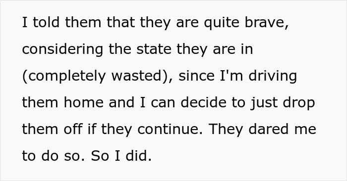 GF decides not to driving home drunk women who insulted her. GF decides not to driving home drunk women who insulted her.