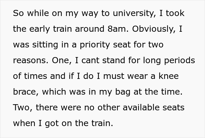 Karen Thinks She’s Teaching A Teen About Priority Seating, Gets Taught A Lesson Herself Karen Thinks She’s Teaching A Teen About Priority Seating, Gets Taught A Lesson Herself