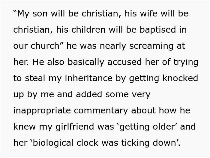 Religious Parents Try To Sabotage Son's Relationship But Fail When Extended Family Sides With Him Religious Parents Try To Sabotage Son's Relationship But Fail When Extended Family Sides With Him
