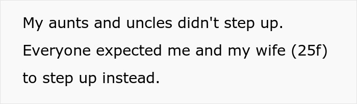 Text snippet discussing the man's choice not saving his half-siblings from foster care despite family expectations.