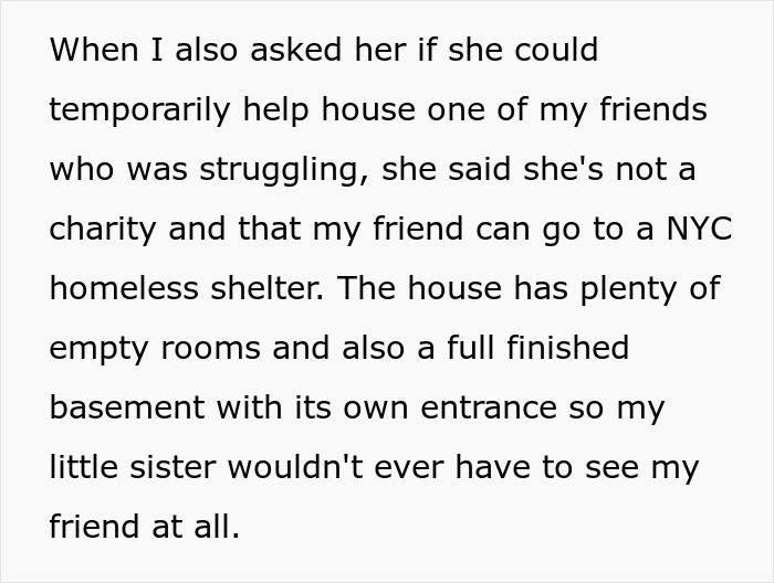 Woman Lets Sister Live In Her House For Cheap But Her Generosity Is Not Enough