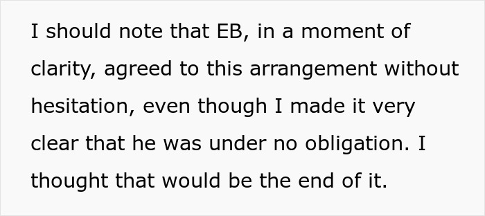 Text snippet about a woman refusing to bail out her bro after he squanders their parents inheritance. Text snippet about a woman refusing to bail out her bro after he squanders their parents inheritance.