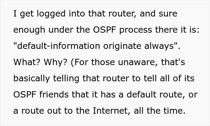 Guy Gets Exposed For A Bad Router Command And Makes Up A Cover Story Just To Be Exposed Again Guy Gets Exposed For A Bad Router Command And Makes Up A Cover Story Just To Be Exposed Again