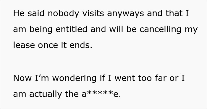 Creepy Landlord Allows Himself Way Too Much And Calls His Tenant Dramatic For Feeling Uncomfortable