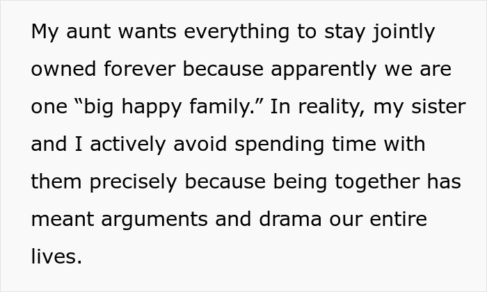 Woman Doesn't Want To Play "Big Happy Family," Demands Inheritance Be Divided Woman Doesn't Want To Play "Big Happy Family," Demands Inheritance Be Divided