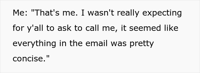 Text with the teen confirming identity, surprised by the call for accessibility issues after concise email. Text with the teen confirming identity, surprised by the call for accessibility issues after concise email.